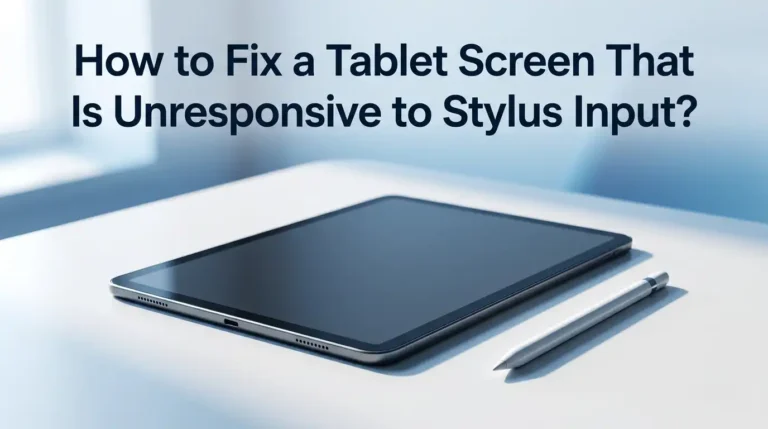 How to Fix a Tablet Screen That Is Unresponsive to Stylus Input?