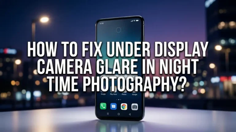 How To Fix Under Display Camera Glare In Night Time Photography?