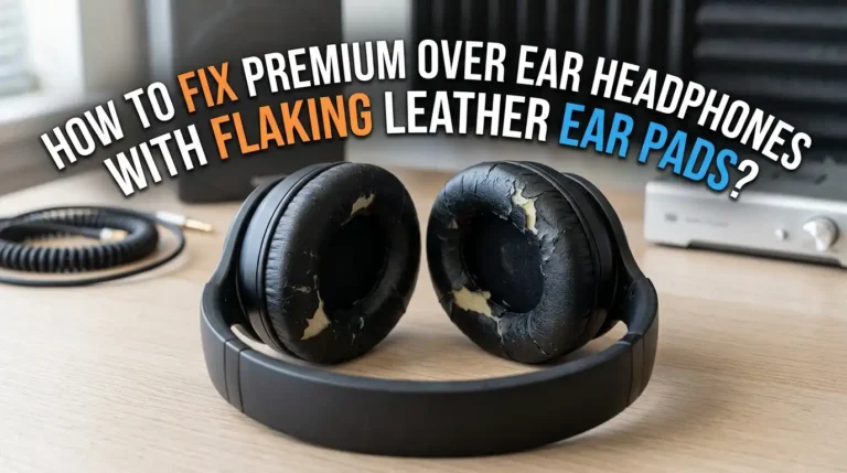 How To Fix Premium Over Ear Headphones With Flaking Leather Ear Pads?