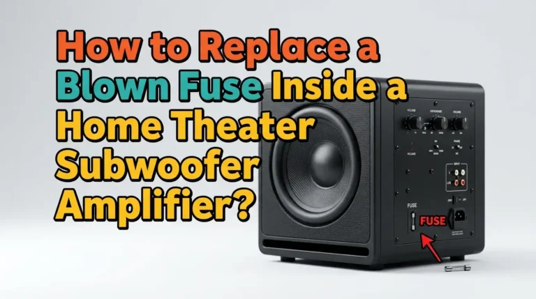 How to Replace a Blown Fuse Inside a Home Theater Subwoofer Amplifier?