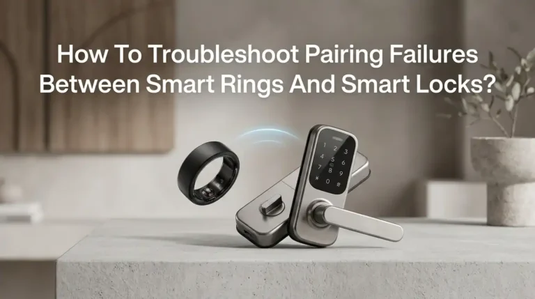 How To Troubleshoot Pairing Failures Between Smart Rings And Smart Locks?