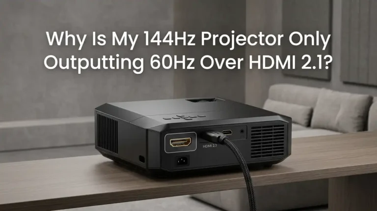Why Is My 144Hz Projector Only Outputting 60Hz Over HDMI 2.1?