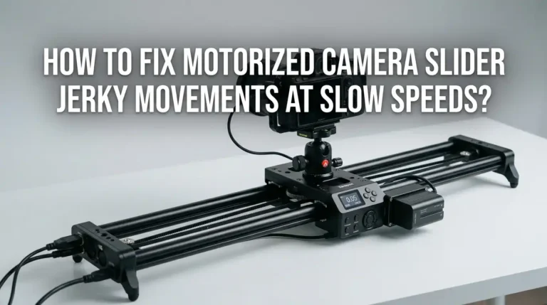 How To Fix Motorized Camera Slider Jerky Movements At Slow Speeds?