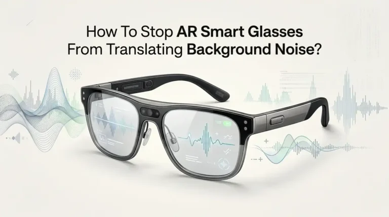 How To Stop AR Smart Glasses From Translating Background Noise?