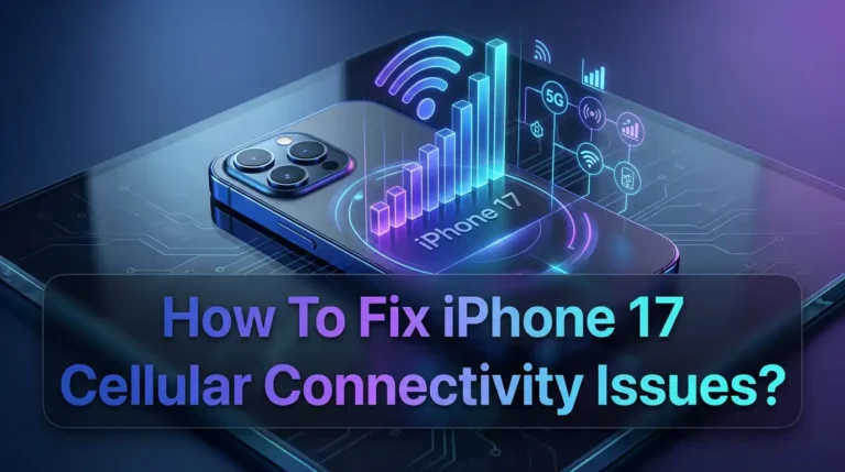 How To Fix iPhone 17 Cellular Connectivity Issues?