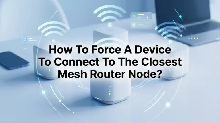 How To Force A Device To Connect To The Closest Mesh Router Node?