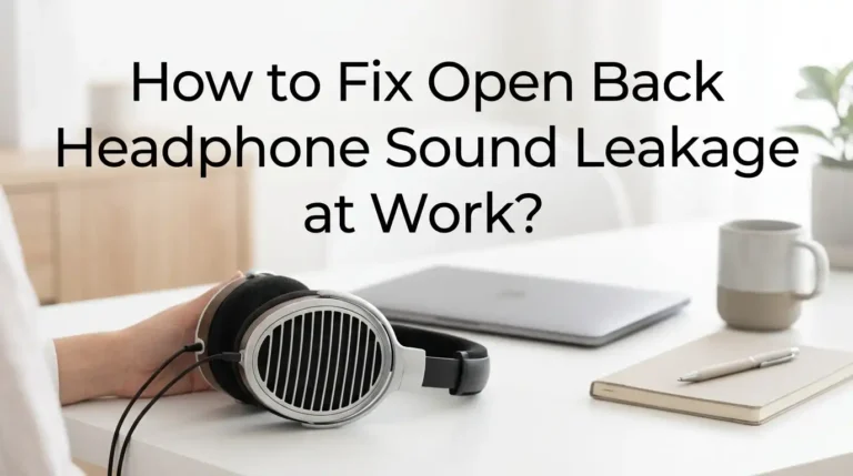 How to Fix Open Back Headphone Sound Leakage at Work?