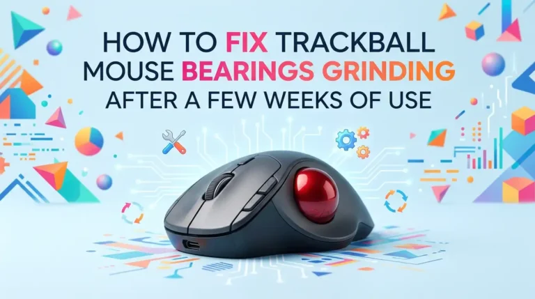 How to Fix Trackball Mouse Bearings Grinding After a Few Weeks of Use?