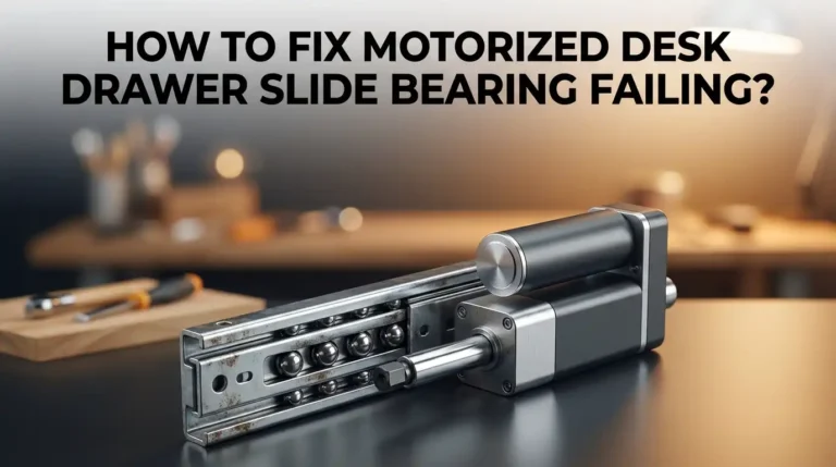 How To Fix Motorized Desk Drawer Slide Bearing Failing?