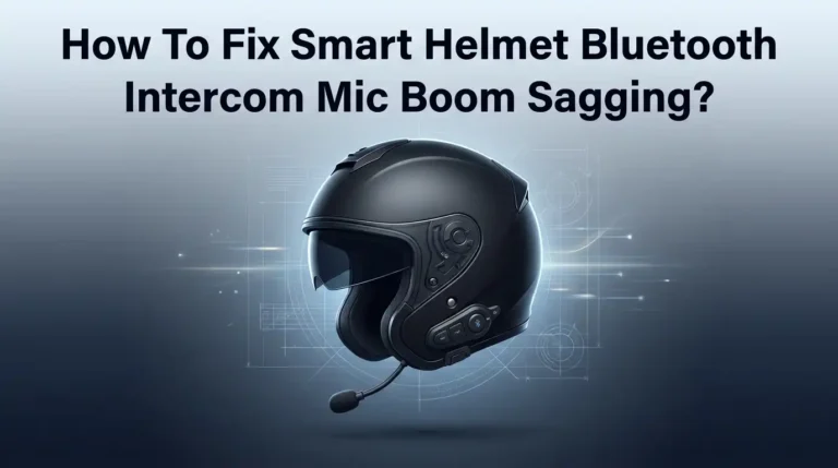 How To Fix Smart Helmet Bluetooth Intercom Mic Boom Sagging?