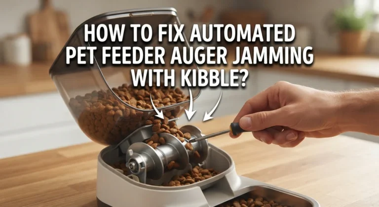 How To Fix Automated Pet Feeder Auger Jamming With Kibble?