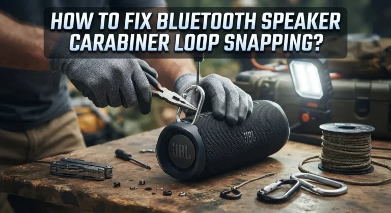 How To Fix Bluetooth Speaker Carabiner Loop Snapping?