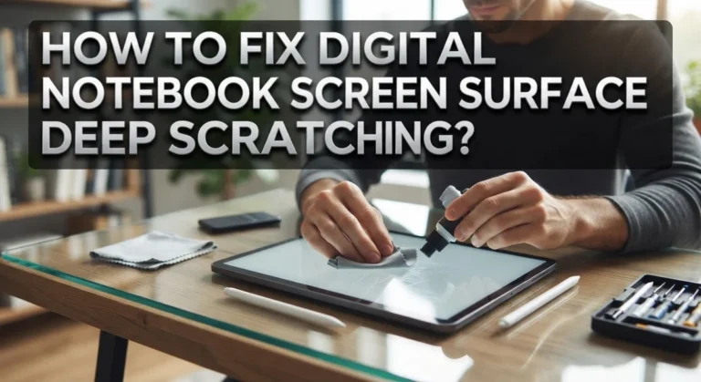 How To Fix Digital Notebook Screen Surface Deep Scratching?