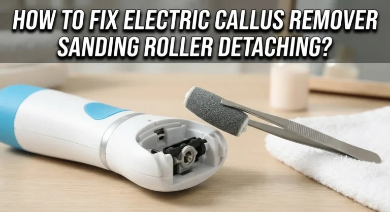 How To Fix Electric Callus Remover Sanding Roller Detaching?