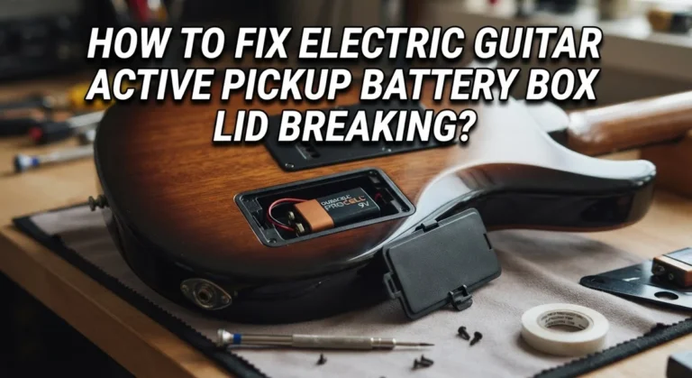 How To Fix Electric Guitar Active Pickup Battery Box Lid Breaking?
