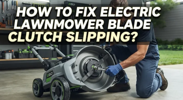 How To Fix Electric Lawnmower Blade Clutch Slipping?