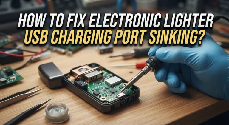 How To Fix Electronic Lighter USB Charging Port Sinking?