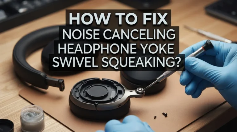 How To Fix Noise Canceling Headphone Yoke Swivel Squeaking?