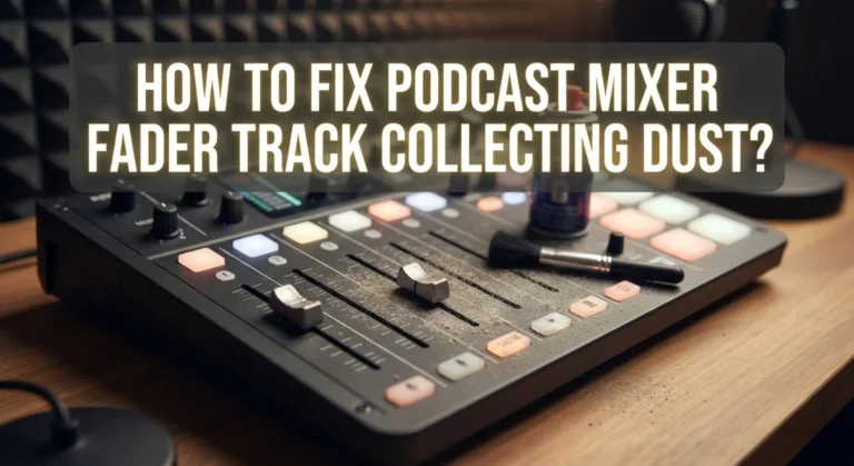 How To Fix Podcast Mixer Fader Track Collecting Dust?