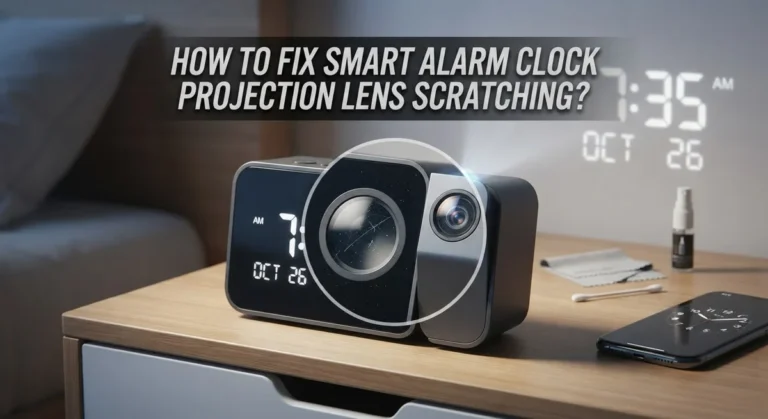 How To Fix Smart Alarm Clock Projection Lens Scratching?