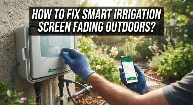 How To Fix Smart Irrigation Controller Screen Fading Outdoors?