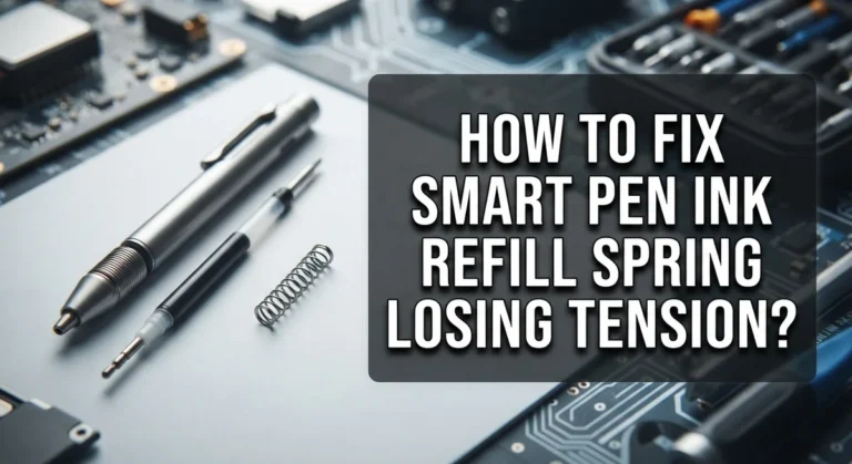 How To Fix Smart Pen Ink Refill Spring Losing Tension?