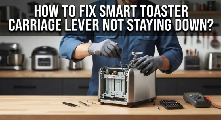 How To Fix Smart Toaster Carriage Lever Not Staying Down?