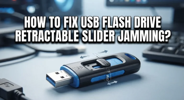 How To Fix USB Flash Drive Retractable Slider Jamming?