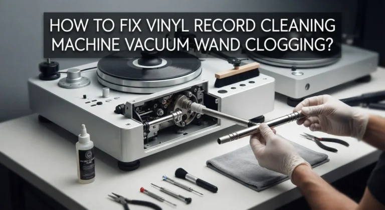 How To Fix Vinyl Record Cleaning Machine Vacuum Wand Clogging?