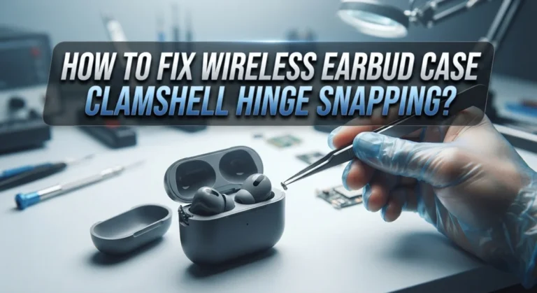 How To Fix Wireless Earbud Case Clamshell Hinge Snapping?